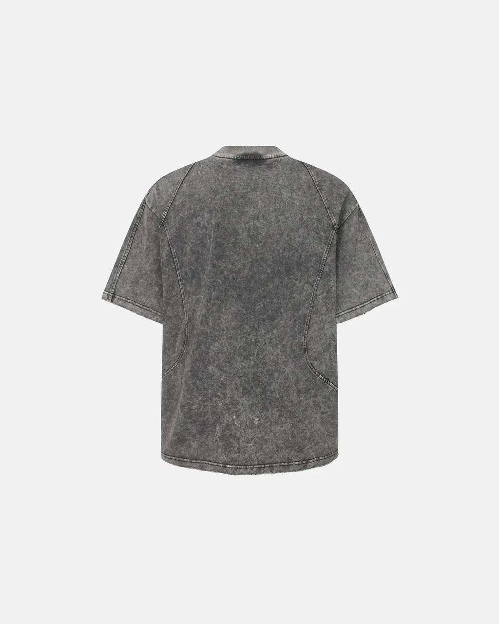 Distressed Washed Zip Sleeve T-Shirt | Inflation Streetwear