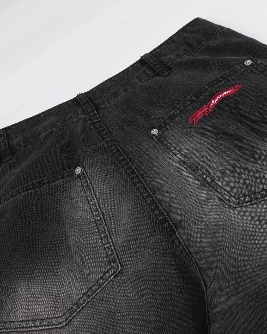 Retro Washed Wide-Leg Jeans | Inflation Streetwear
