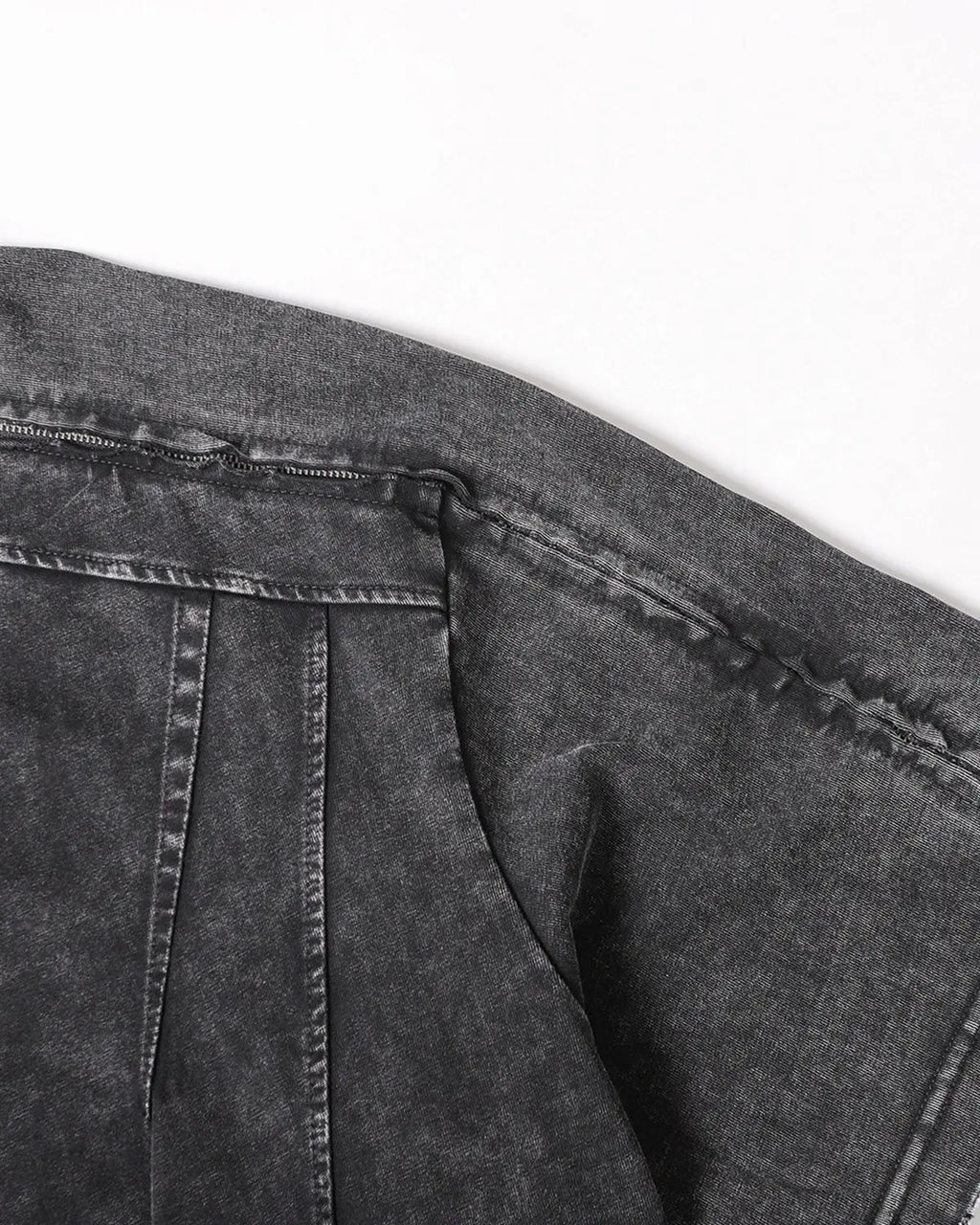 Distressed Washed Zip Sleeve T-Shirt | Inflation Streetwear