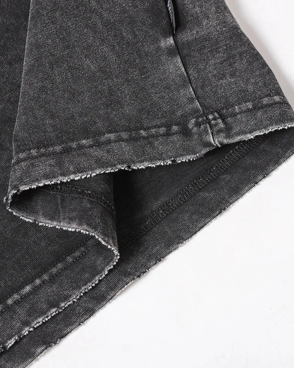 Distressed Washed Zip Sleeve T-Shirt | Inflation Streetwear