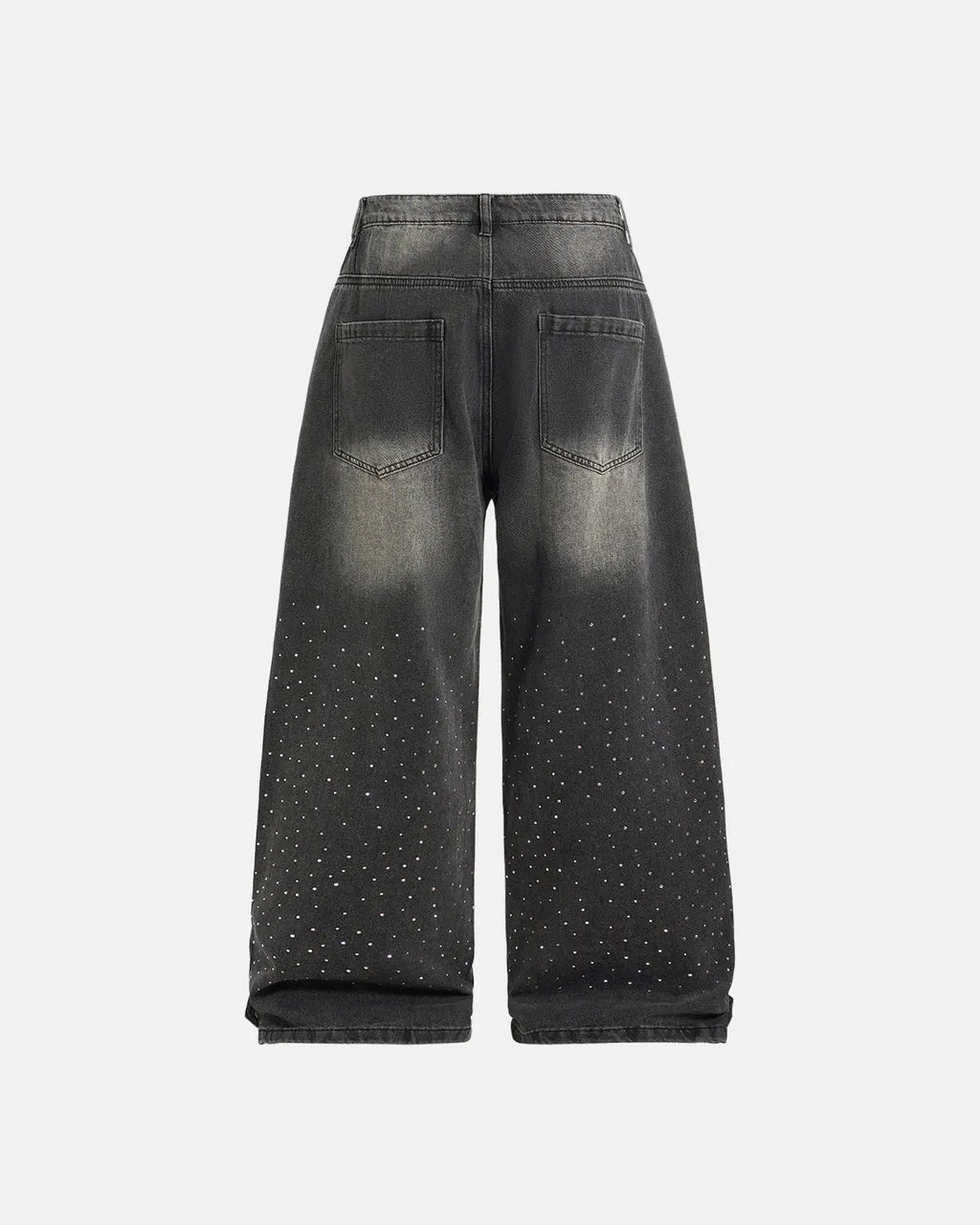 Colorful Rhinestone Wash Baggy Jeans | Inflation Streetwear