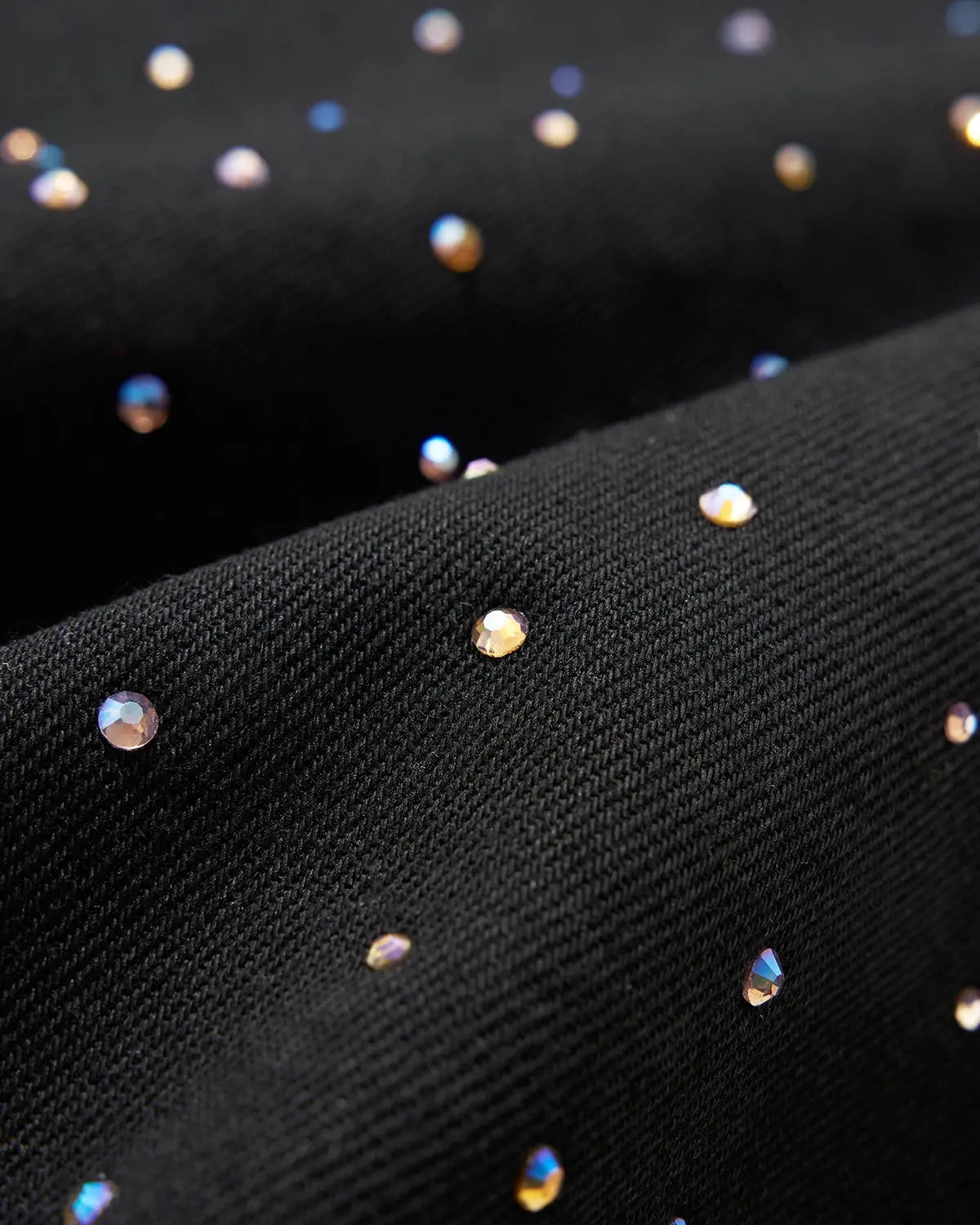 Chill Wide Leg Rhinestone Denim Pants | Inflation Streetwear