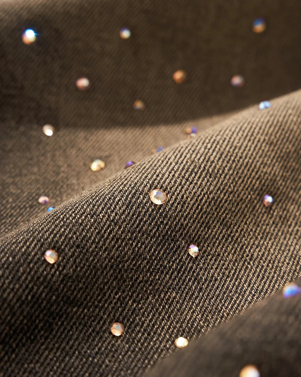 Colorful Rhinestone Washed Jeans Shorts | Inflation Streetwear