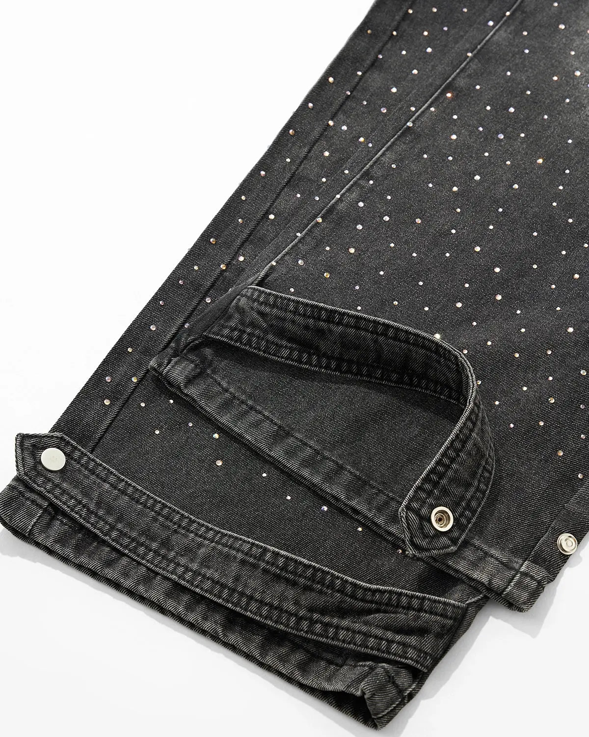 Colorful Rhinestone Wash Baggy Jeans | Inflation Streetwear