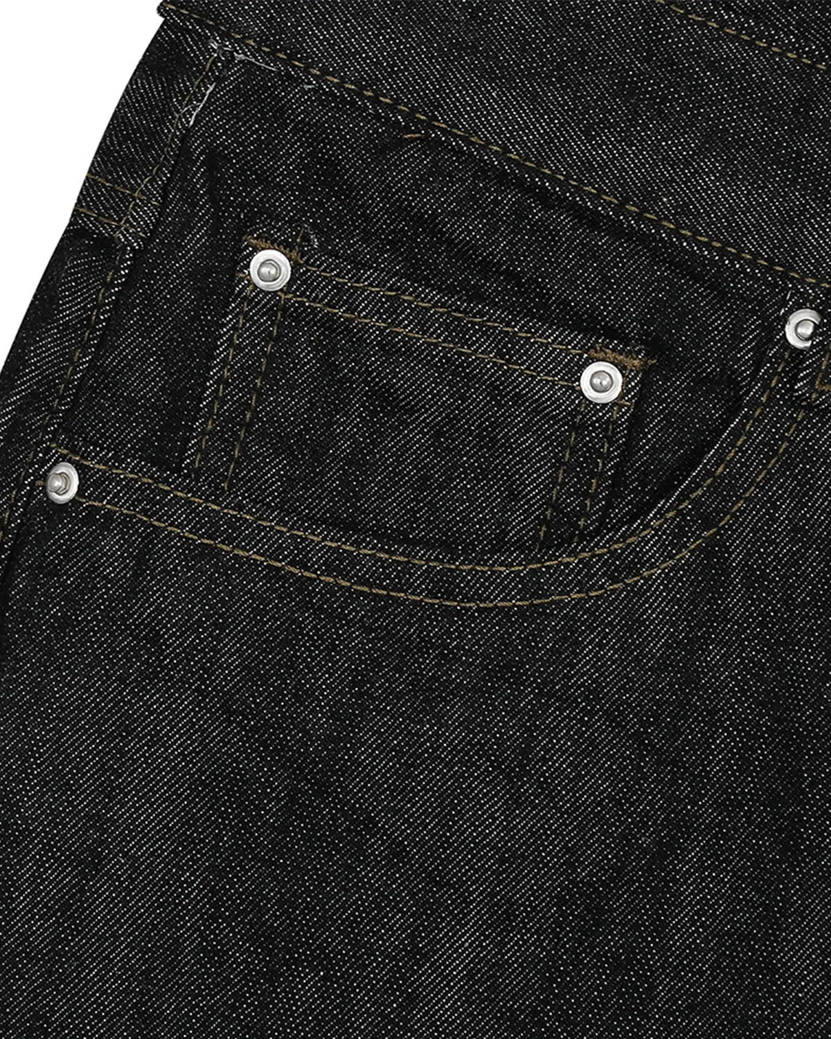 Raw Straight-leg Denim Pants | Inflation Streetwear