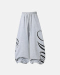 Rhinestone Script Baggy Sweatpants | Inflation Streetwear