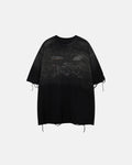 Monkey Washed Distressed T-Shirt | Inflation Streetwear