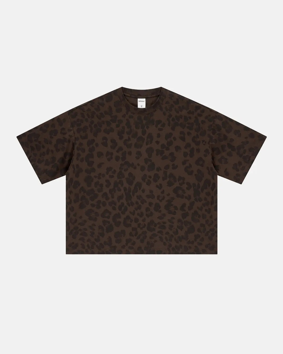 Leopard Print Boxy T-Shirt | Inflation Streetwear