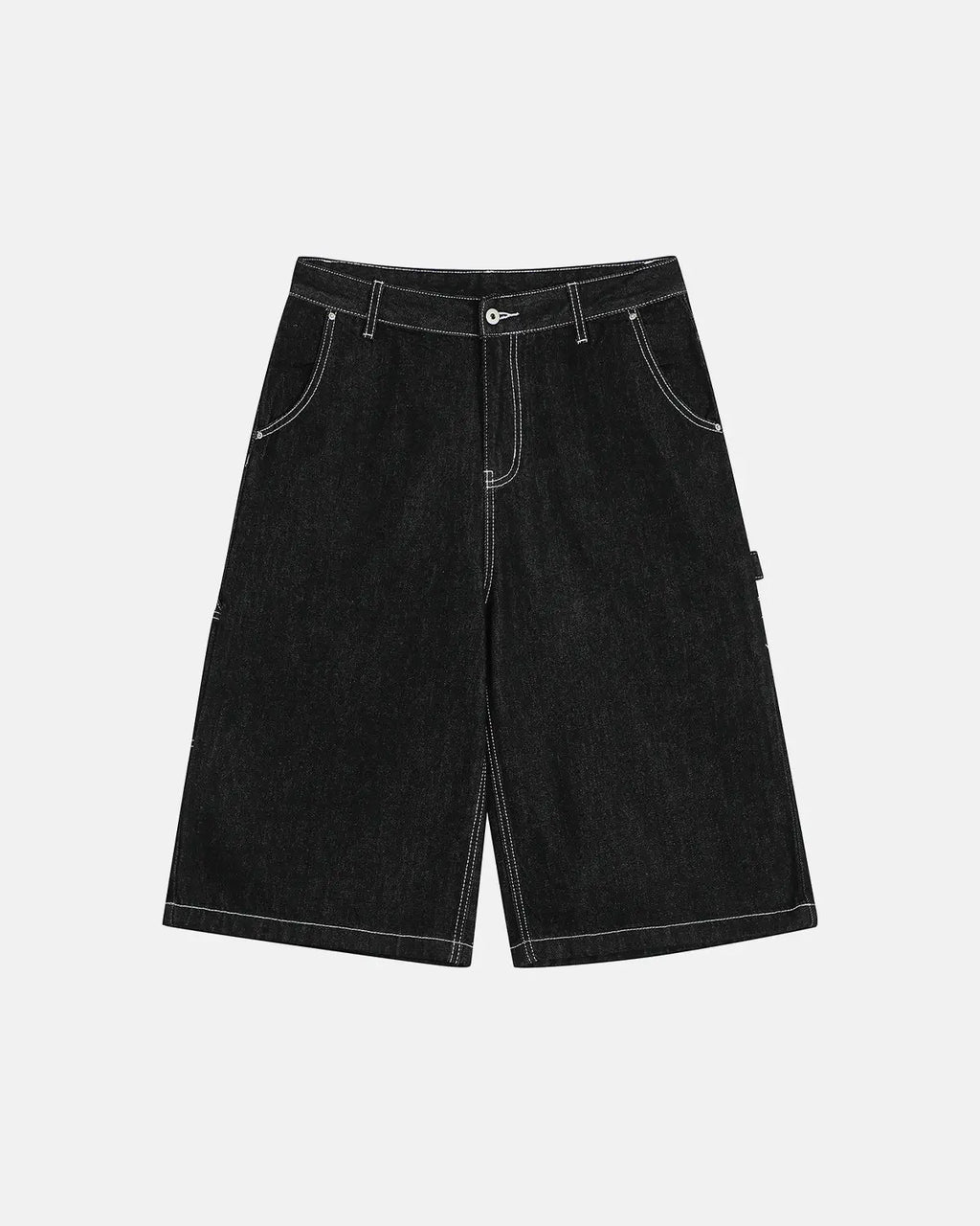 Raw Denim Cargo Longline Shorts | Inflation Streetwear