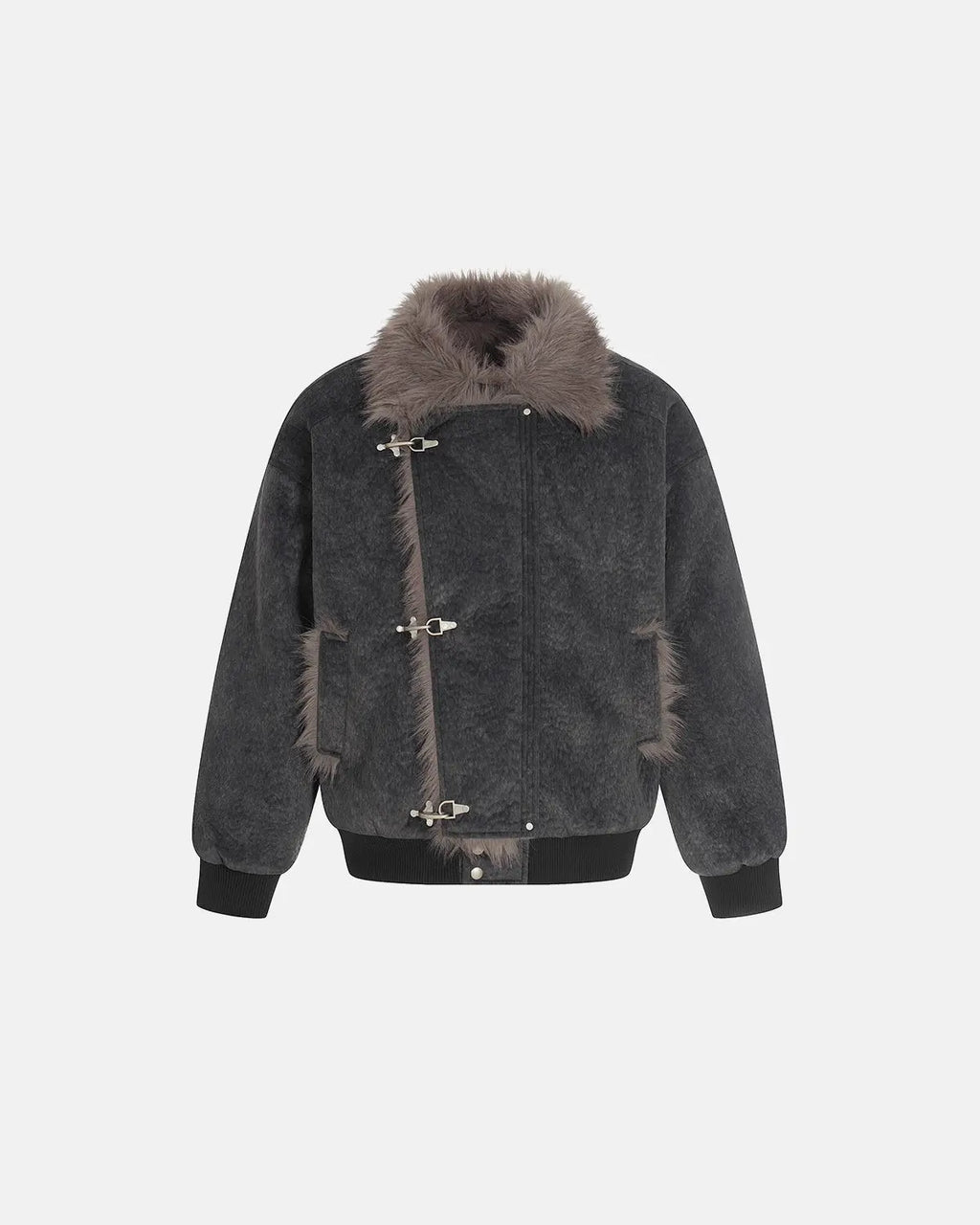 Slanted Clasp Fireman Padded Jacket | Inflation Streetwear