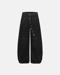Buttons Up Raw Baggy Jeans | Inflation Streetwear