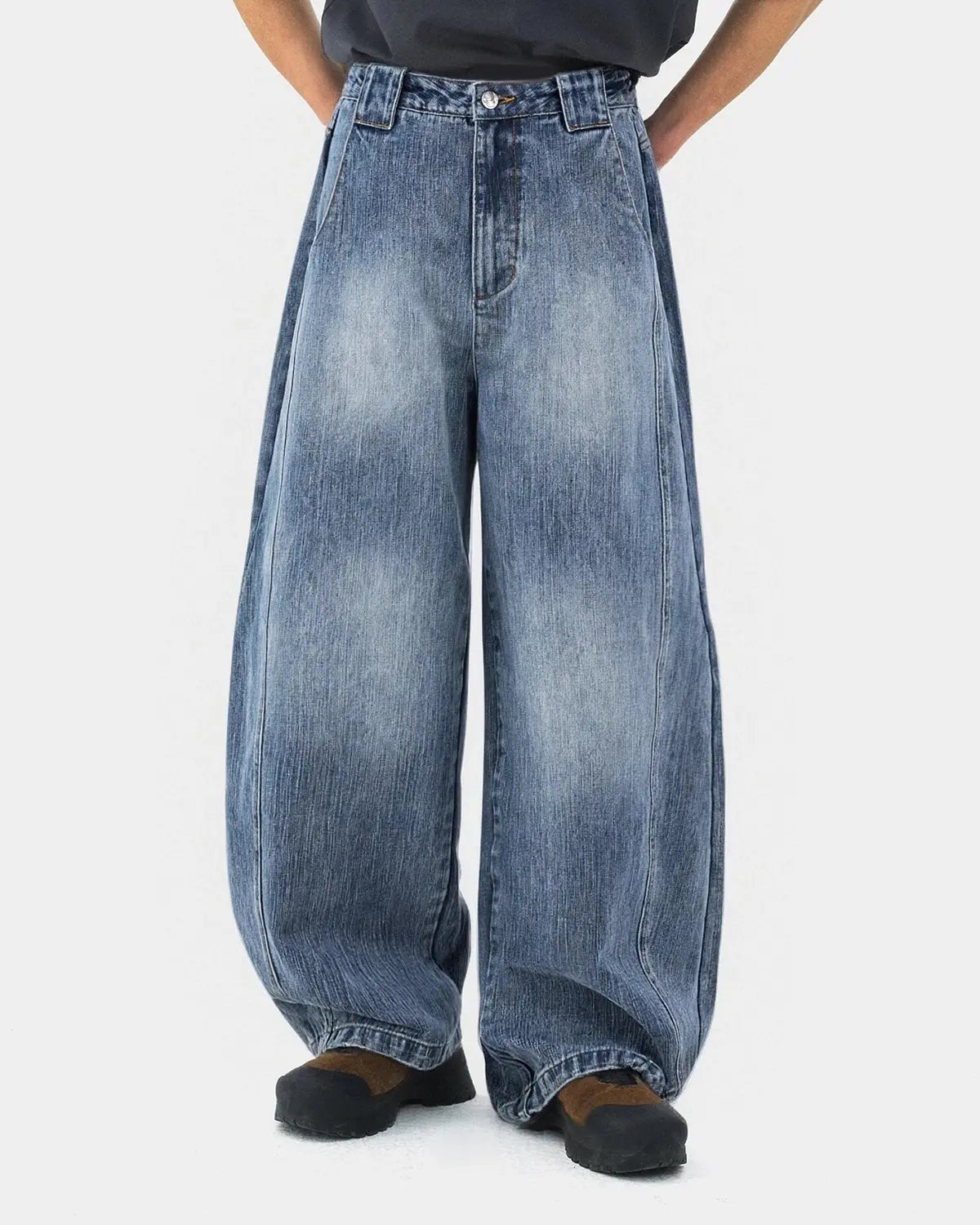 Bamboo Weave Barrel Jeans | Inflation Streetwear