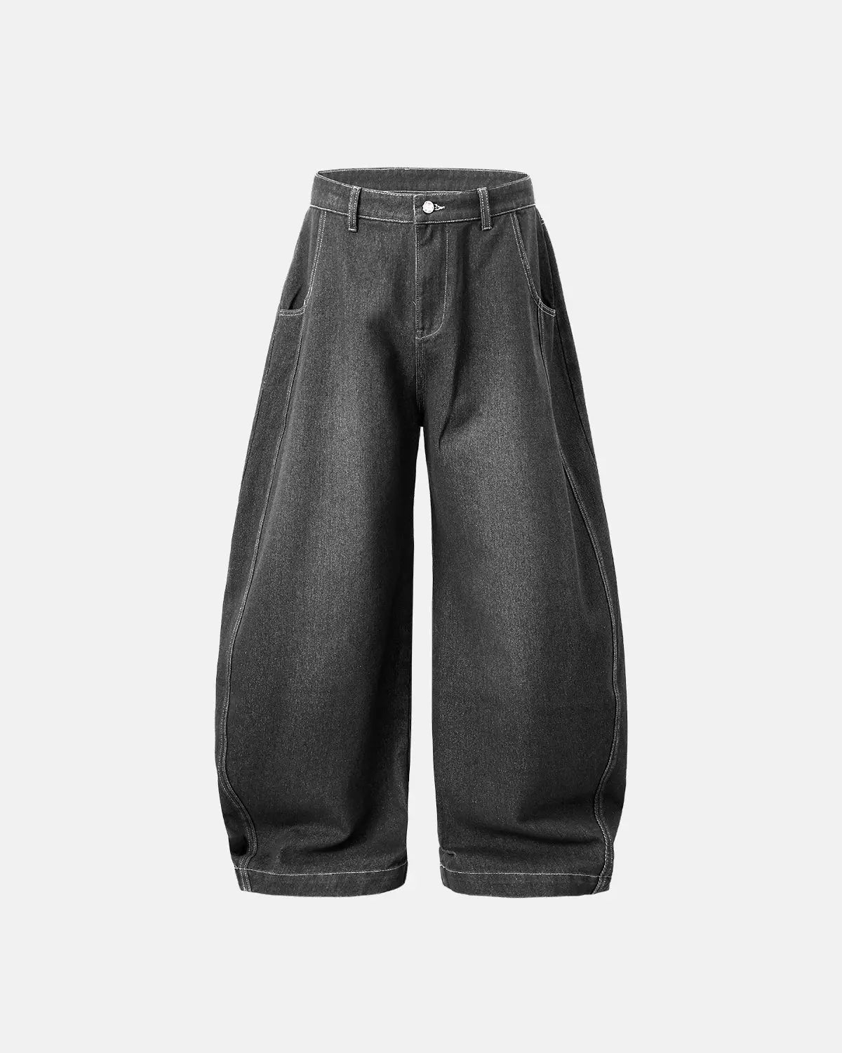 INFLATION Washed Barrel Baggy Jeans