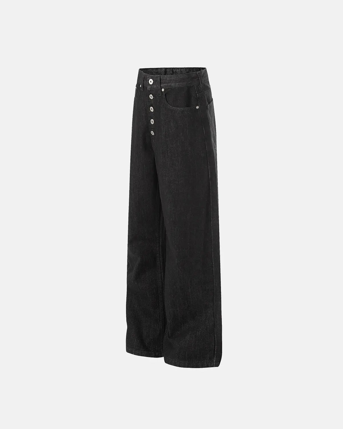 Raw Buttons Up Baggy Jeans | Inflation Streetwear