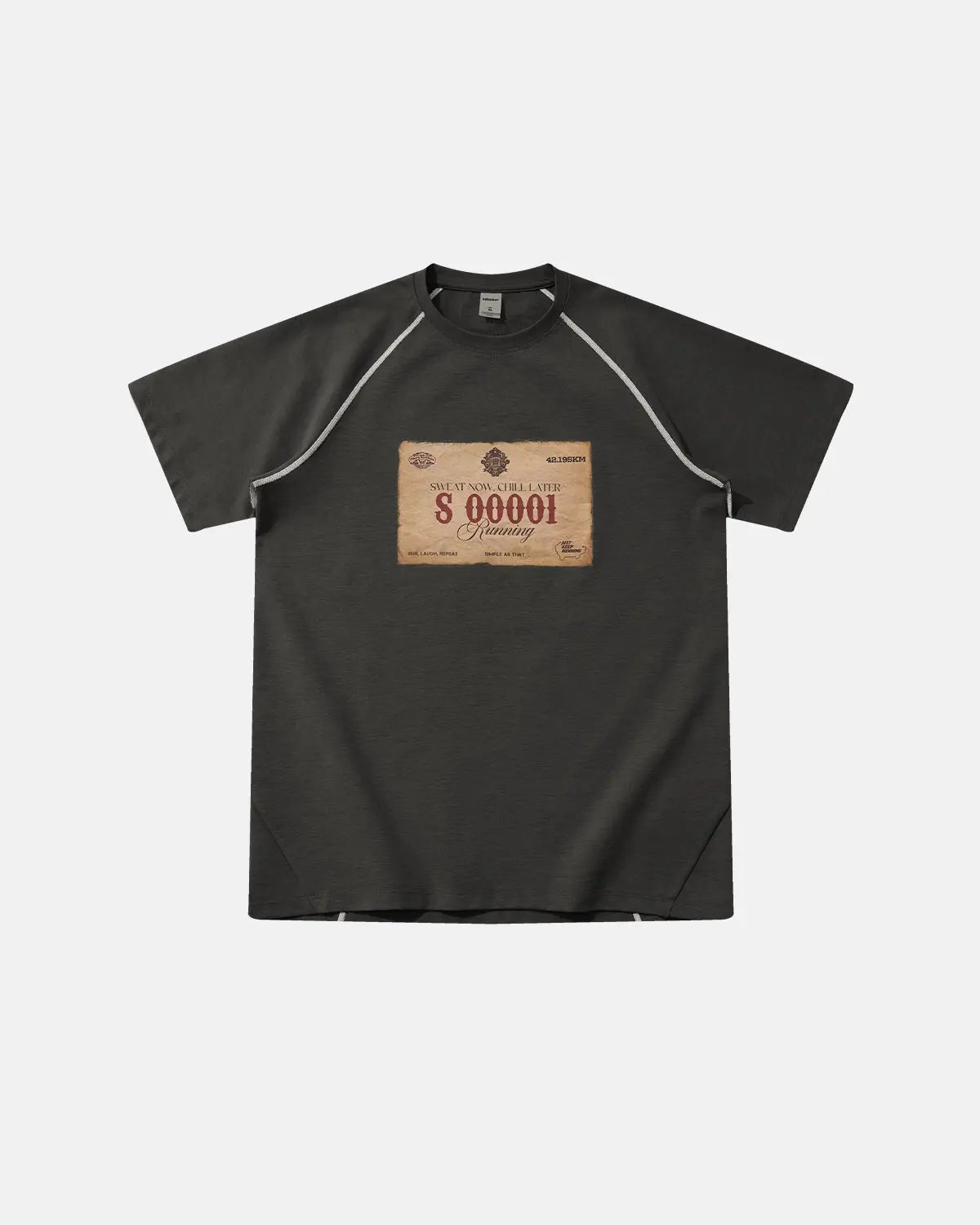 Retro Graphic Printing Raglan Tshirt | Inflation Streetwear