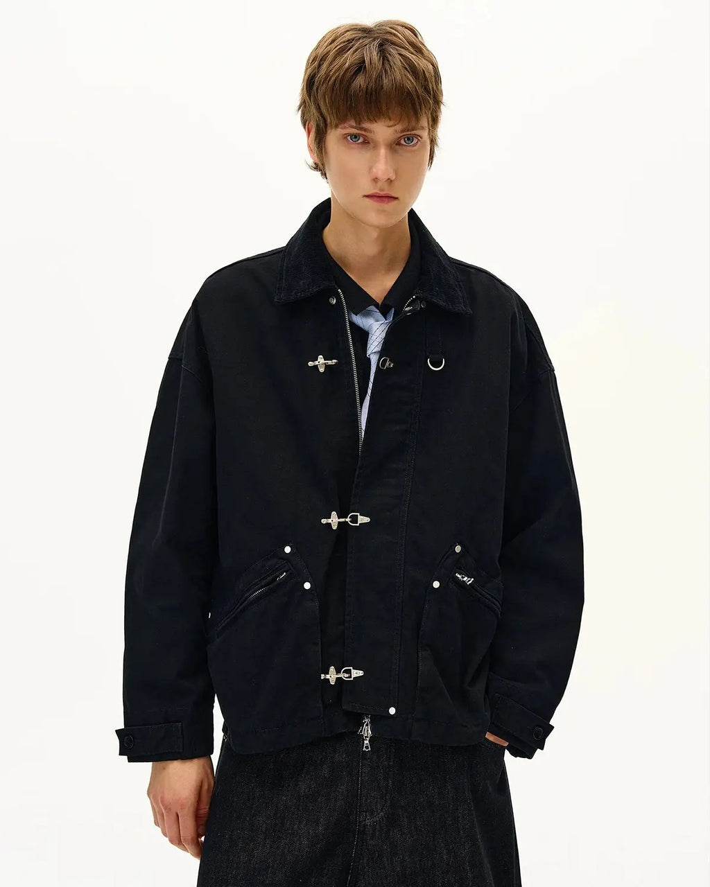 Fireman Buckle Worker Zip Up Jacket | Inflation Streetwear
