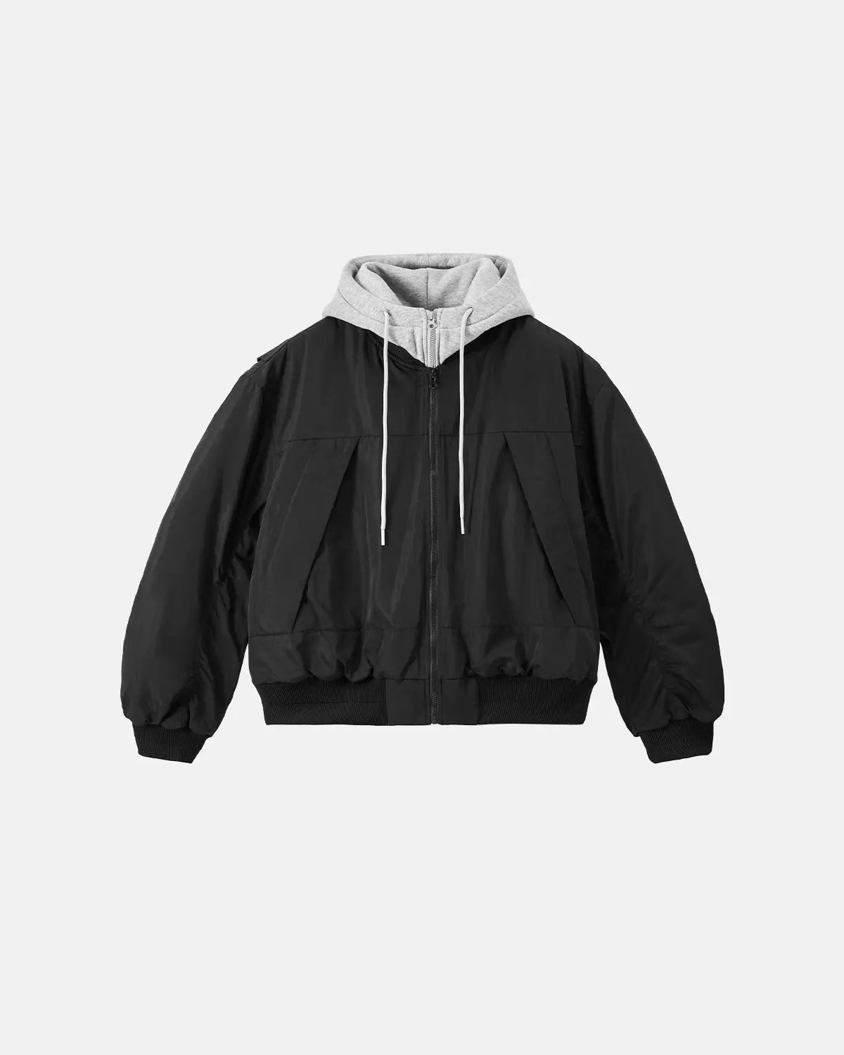 Detachable Layered Camo Bomber Jacket | Inflation Streetwear