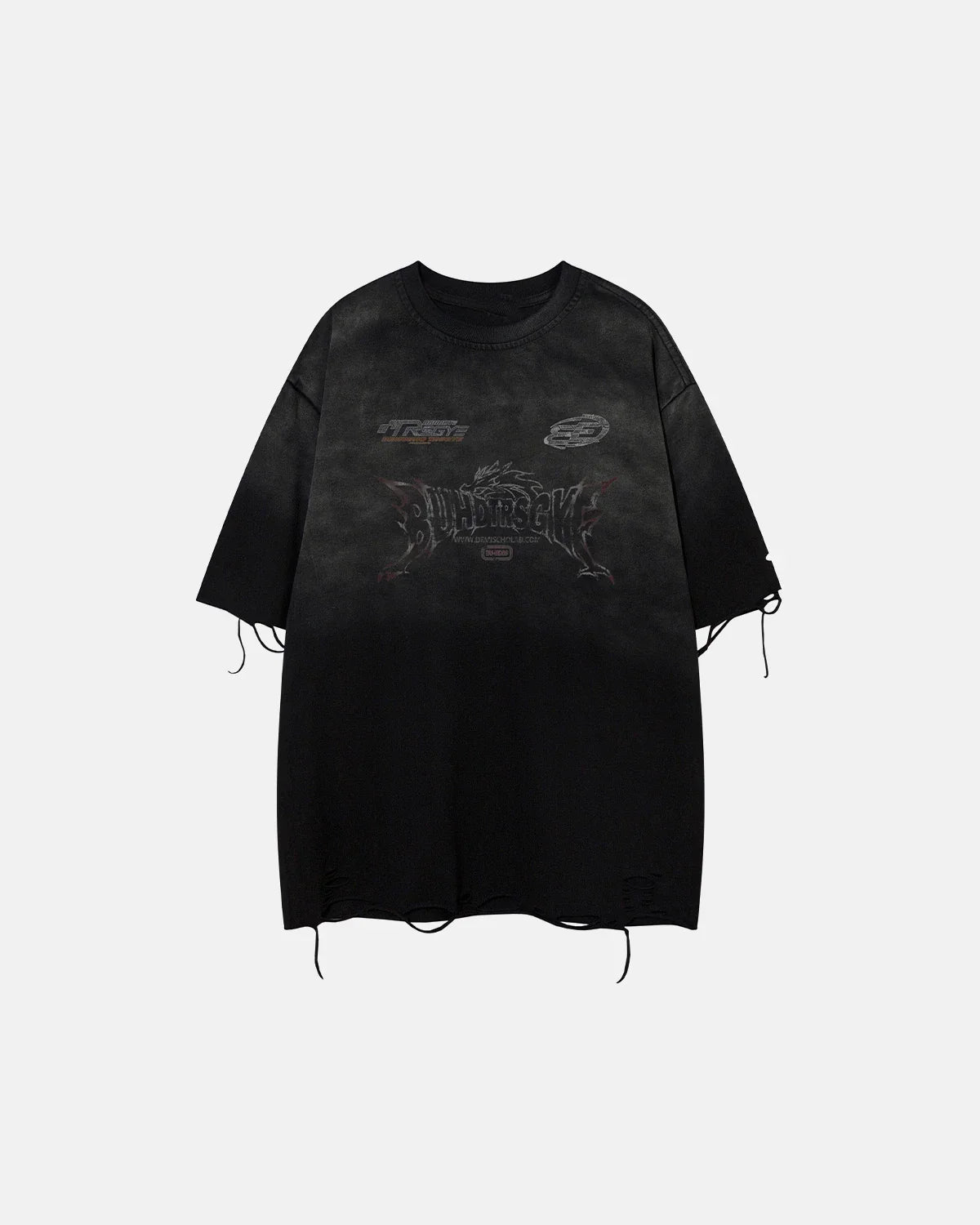 Monkey Washed Distressed T-Shirt | Inflation Streetwear