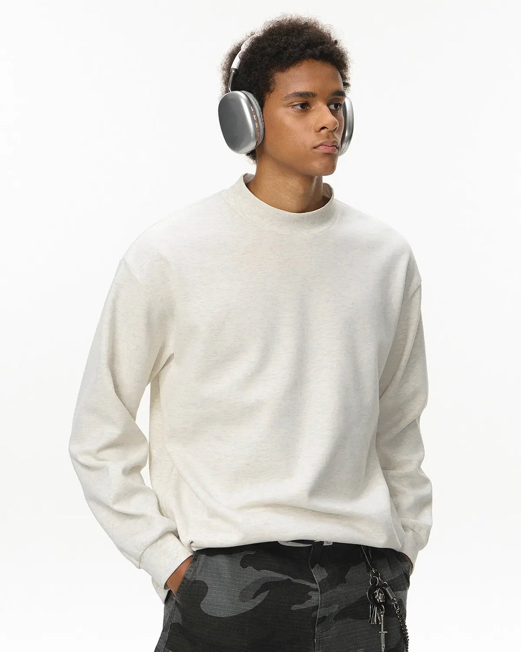 Soft Touch Mock Neck Sweatshirt | Inflation Streetwear