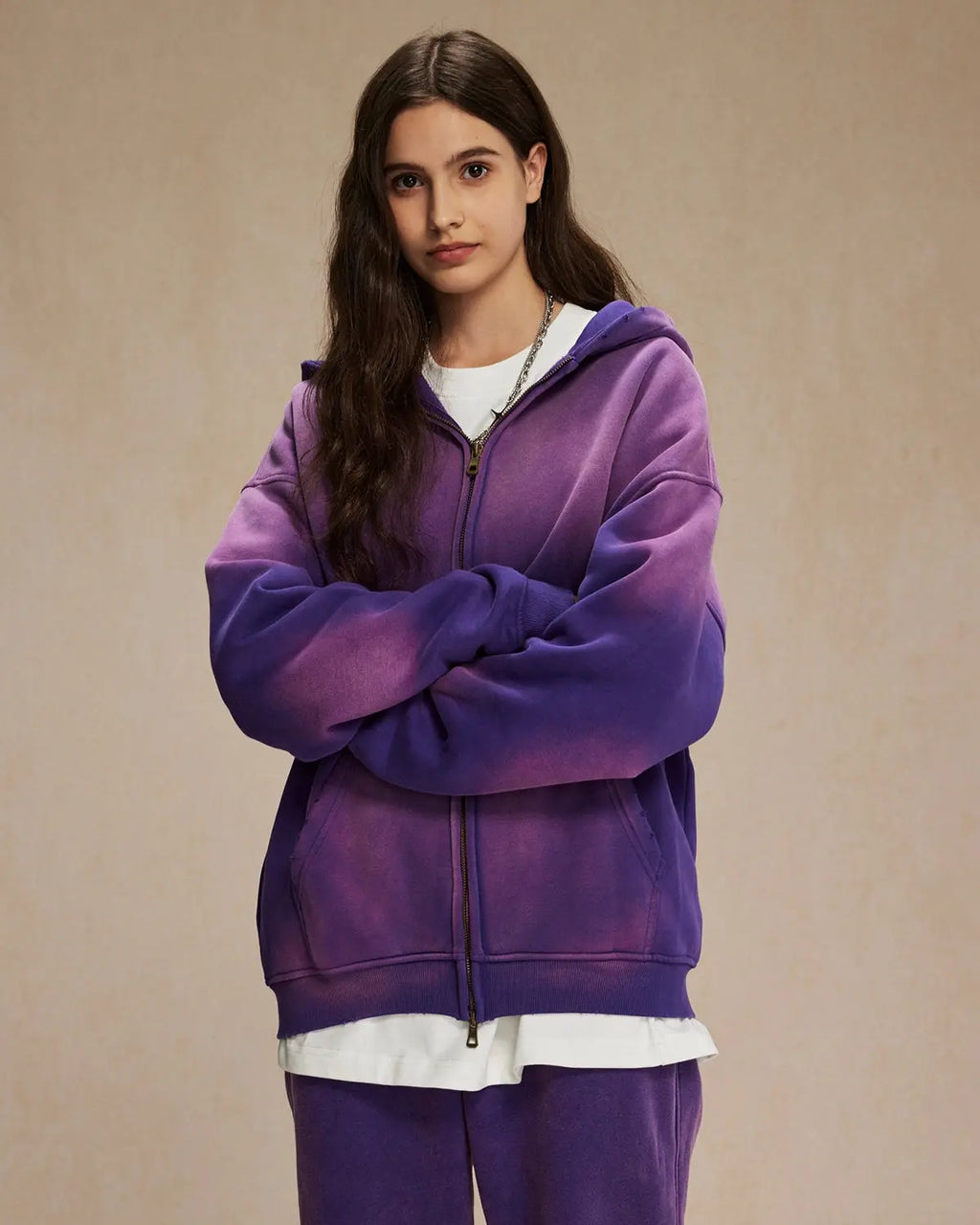 INFLATION Monkey Wash Zip Up Hooded Jacket