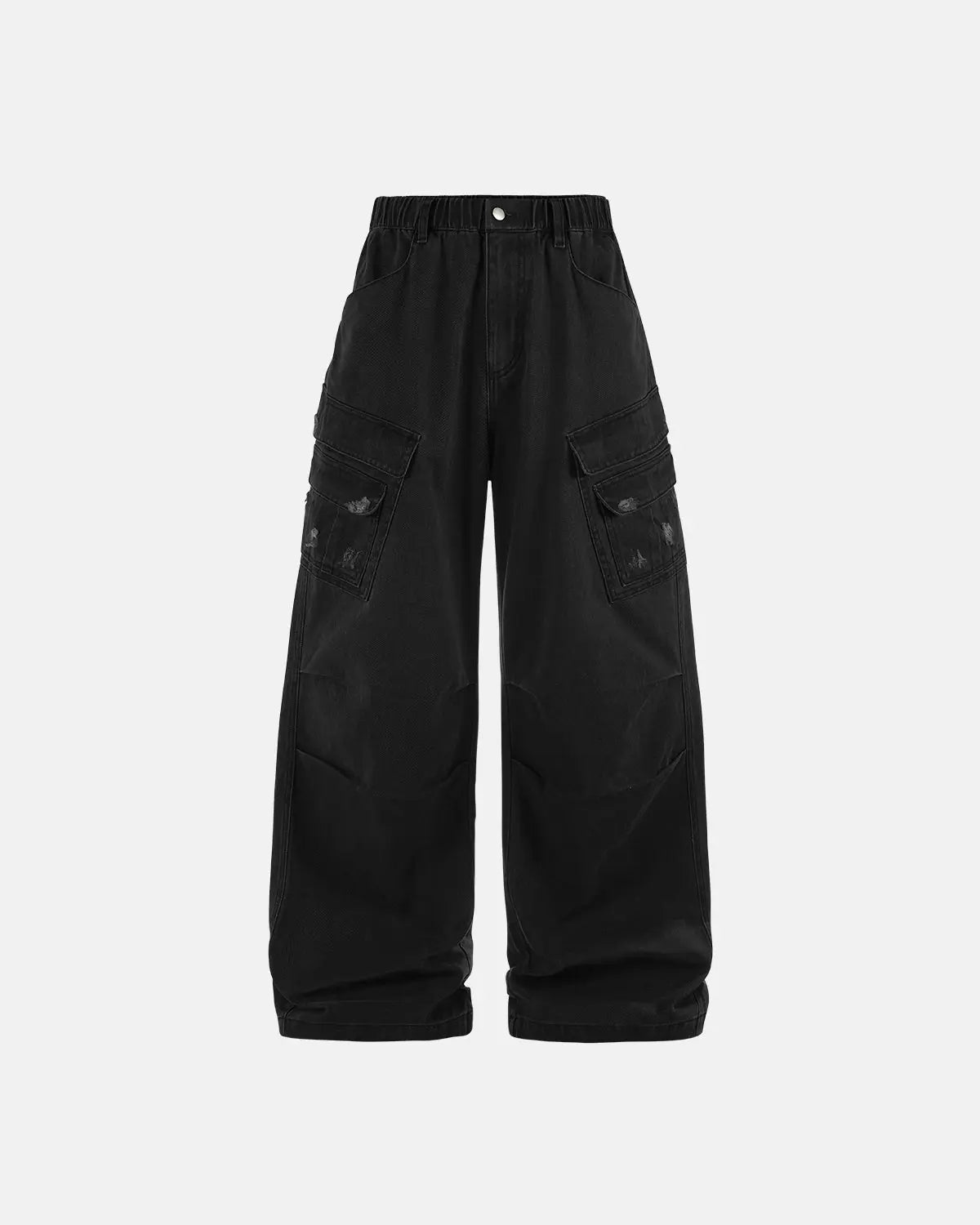 Garment Wash Ripped Cargo Pants | Inflation Streetwear