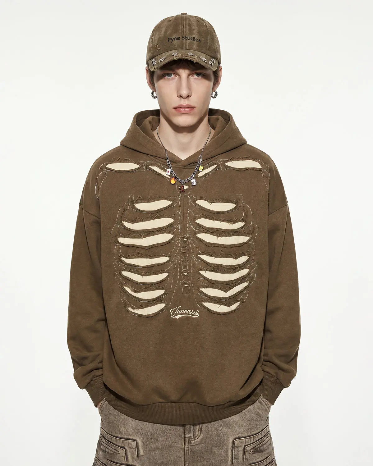 Distressed Ribcage Wash Hoodie | Inflation Streetwear