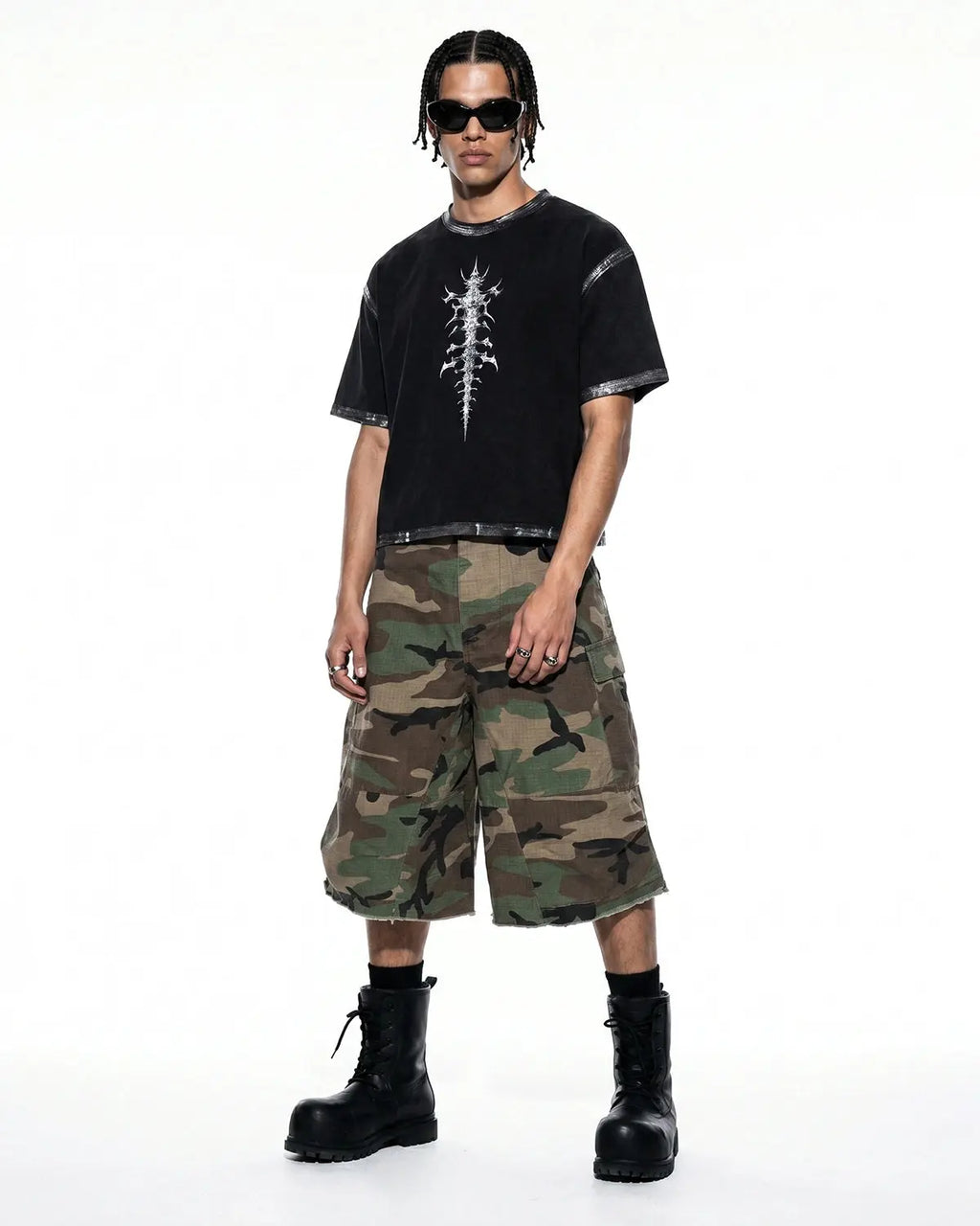 Distressed Painted Graphic Boxy T-Shirt | Inflation Streetwear