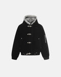 Faux Fur Lined Clasp Bomber Jacket | Inflation Streetwear