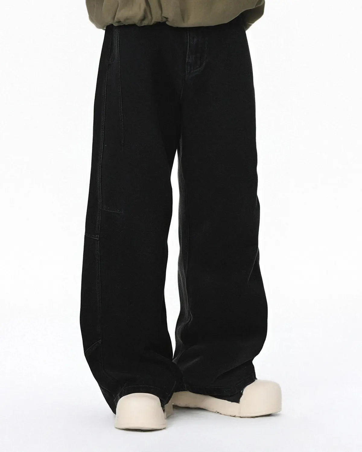Acid Washed Black Barrel Jeans | Inflation Streetwear