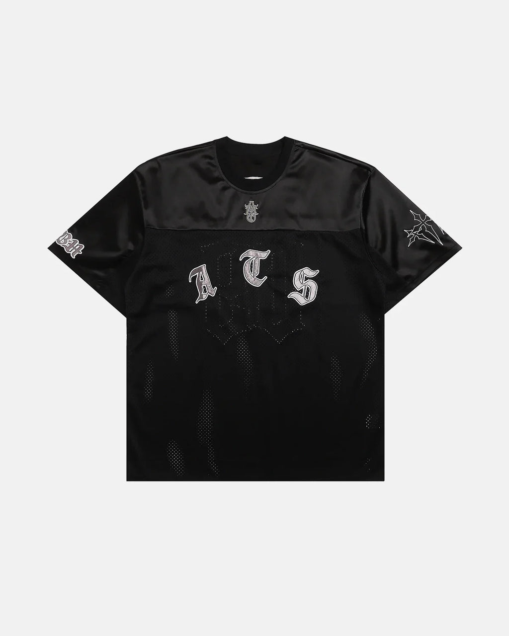 Gothic Embroidered Mesh Jersey | Inflation Streetwear