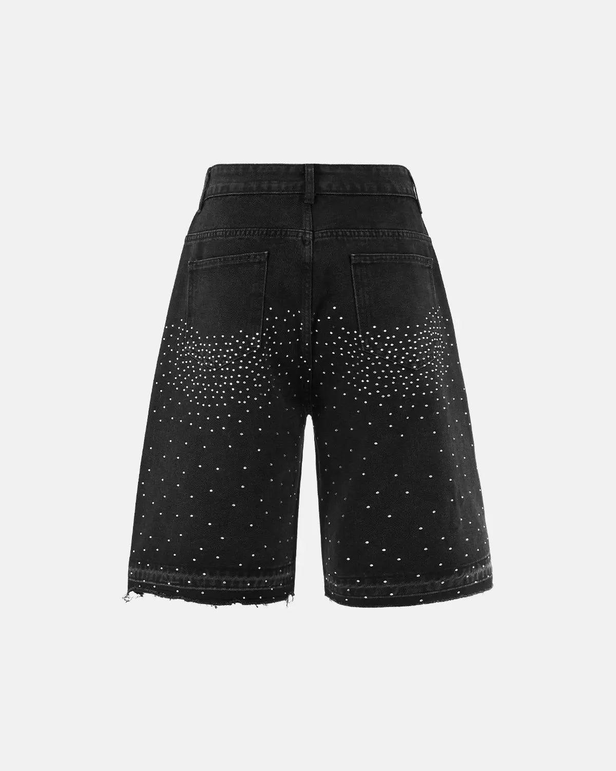 Rhinestone Straight Leg Jorts | Inflation Streetwear