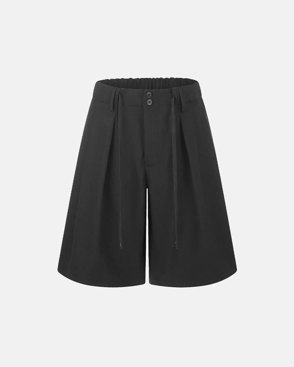 Drawstring Wide-Leg Tailored Shorts | Inflation Streetwear
