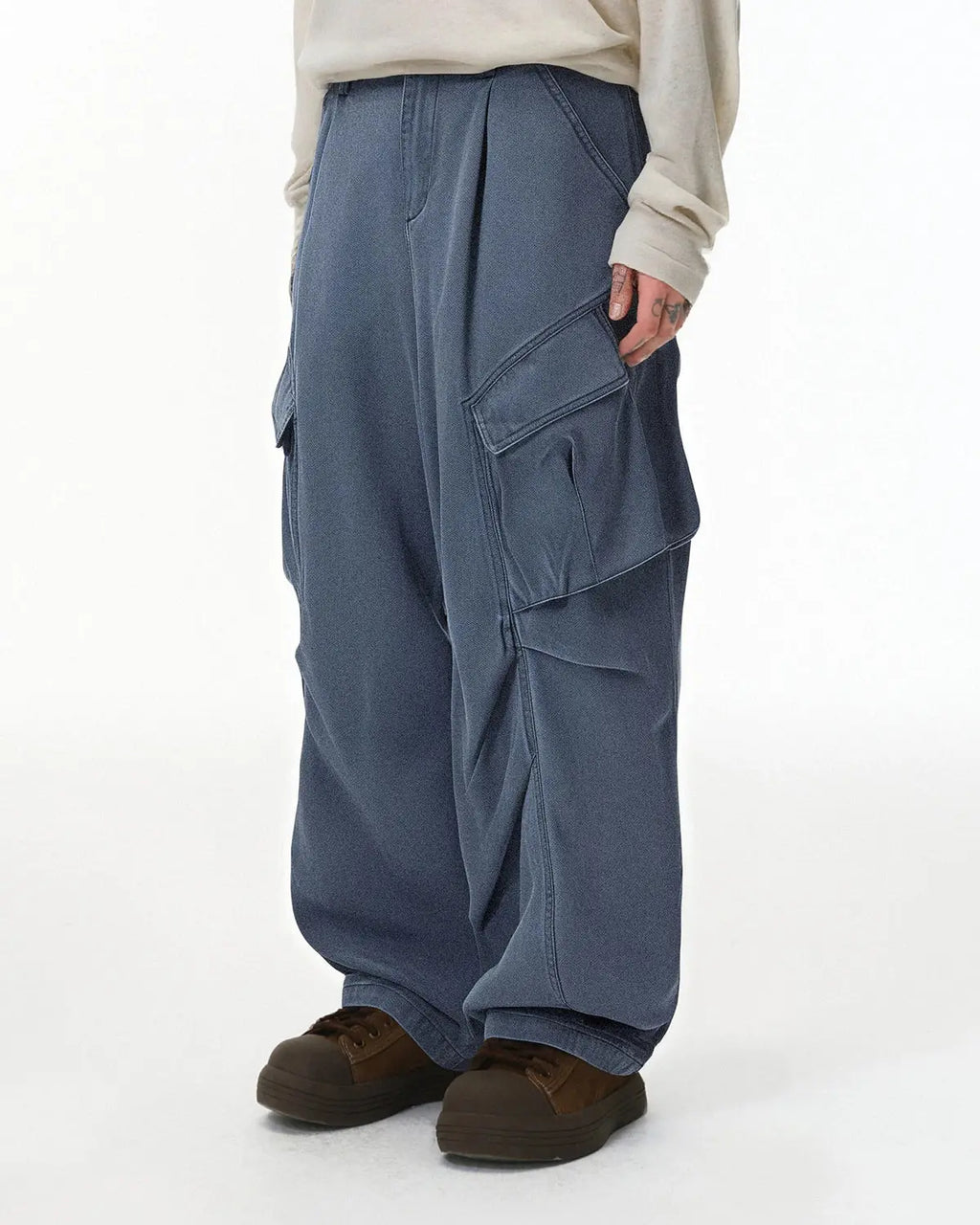 Baggy Cargo Pants with Multiple Pockets | Inflation Streetwear