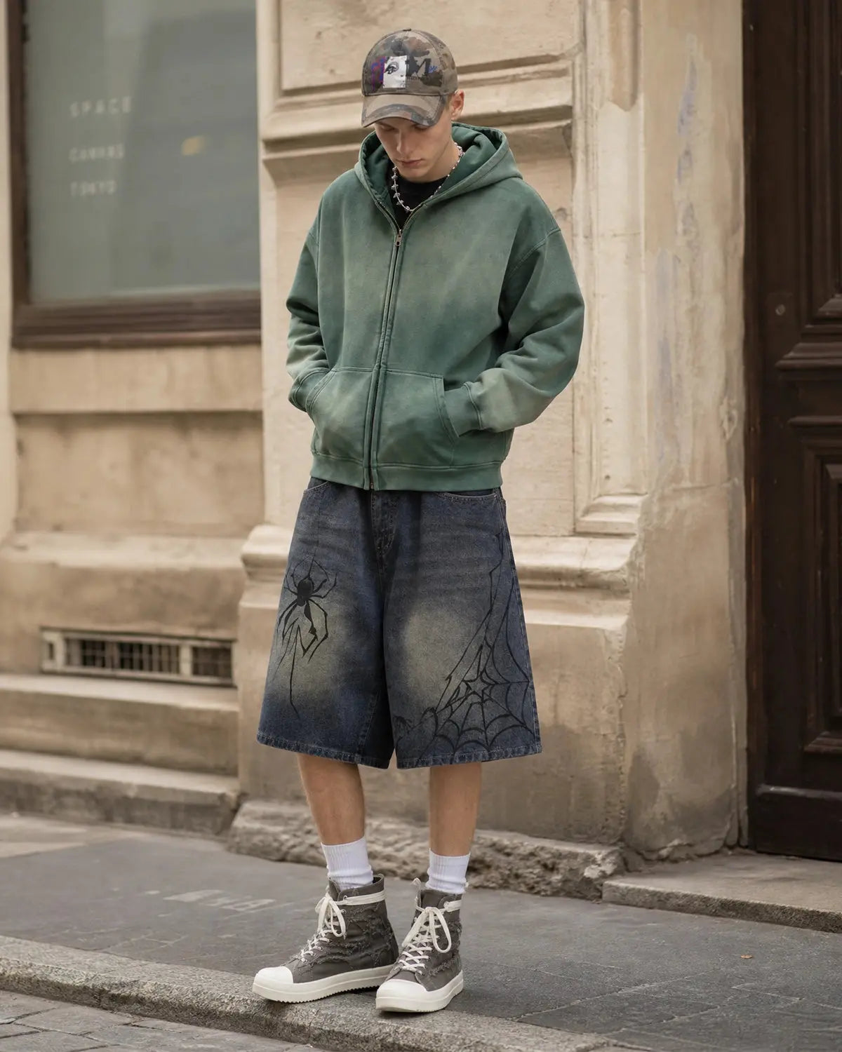 Spider Straight Leg Jorts | Inflation Streetwear