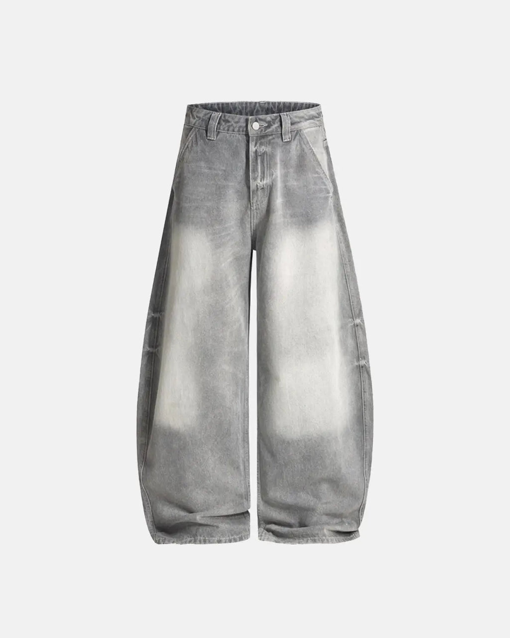 Blue Acid Wash Barrel Jeans | Inflation Streetwear