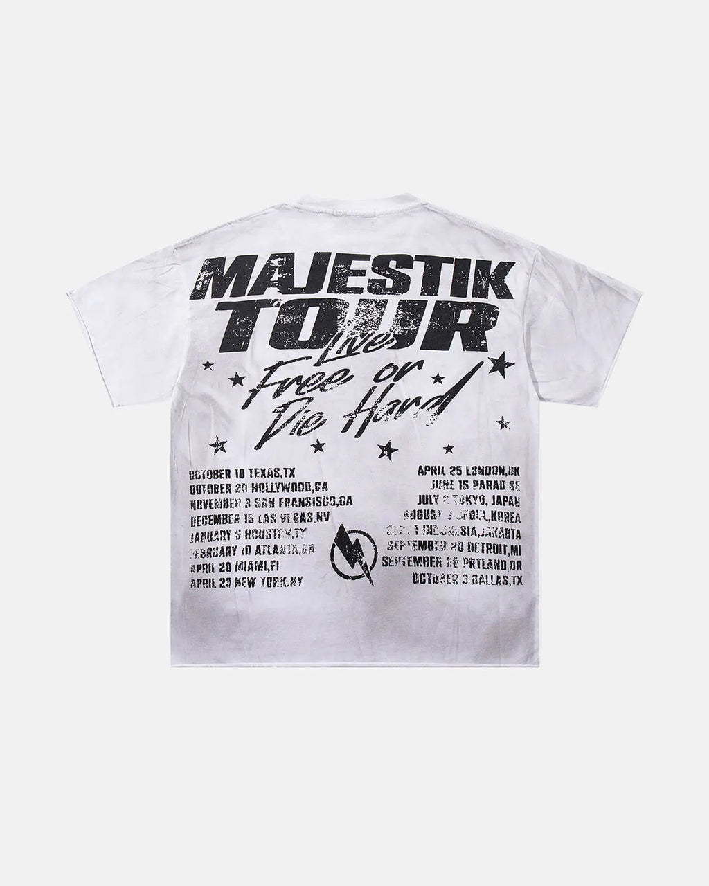 Rhinestone Washed Graphic T-Shirt | Inflation Streetwear