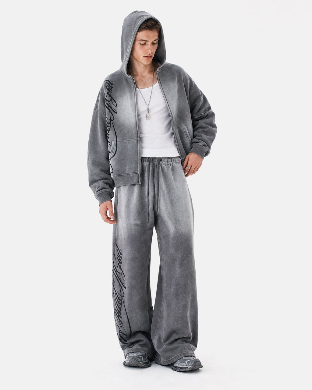 Acid Wash Zip Up Hoodies | Inflation Streetwear