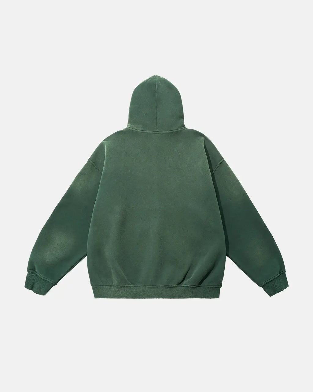 Green Monkey Wash Zip Up Hoodies | Inflation Streetwear