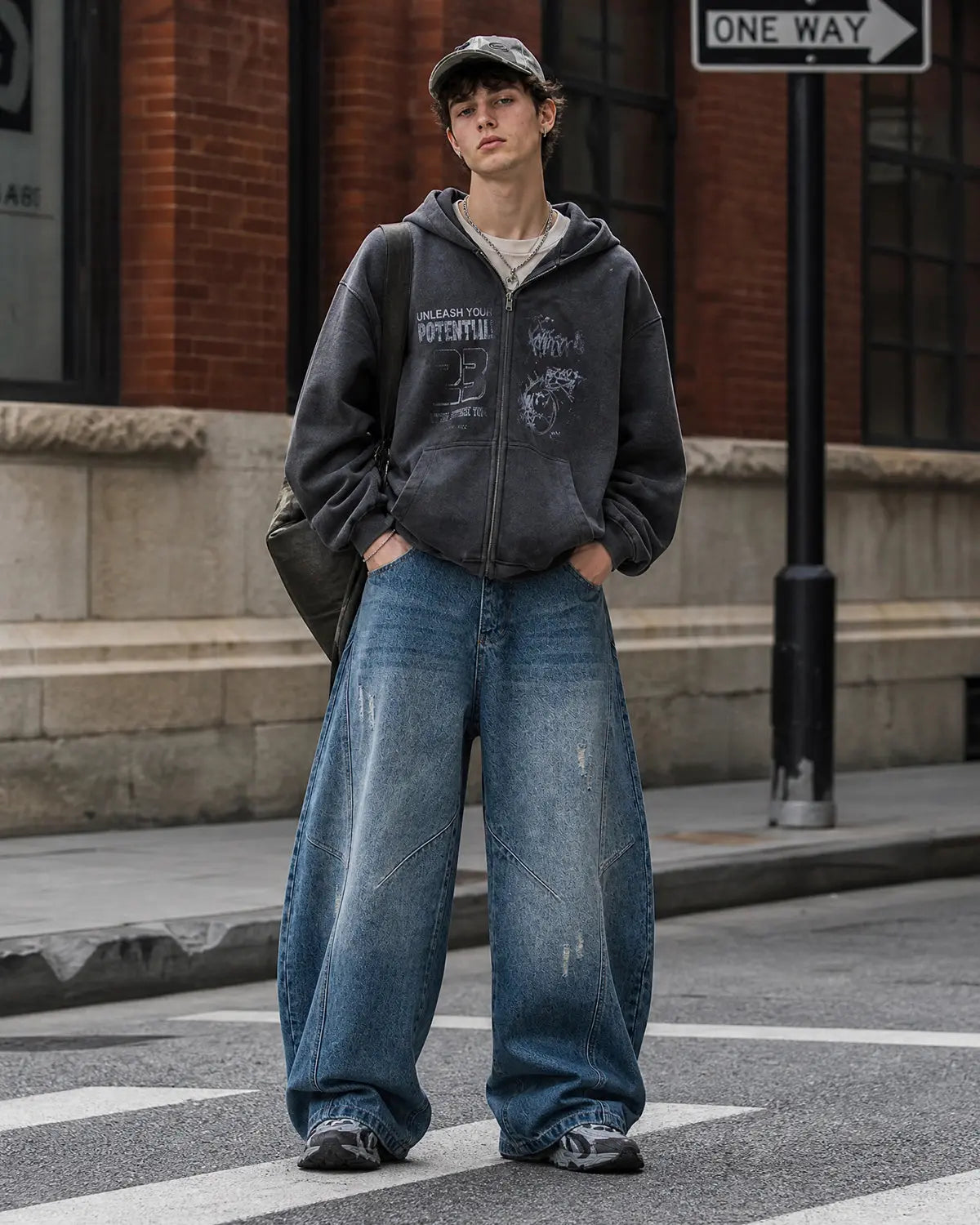 Distressed Ripped Baggy Jeans | Inflation Streetwear