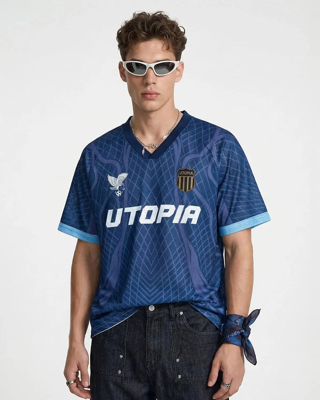 Geometric Pattern Mesh Jersey | Inflation Streetwear