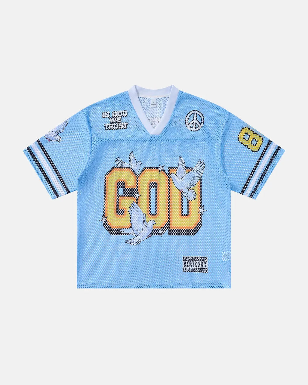 Dove Graphic Mesh Football Jersey | Inflation Streetwear