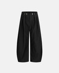 Black Striped Barrel Suit Pant | INFLATION Streetwear