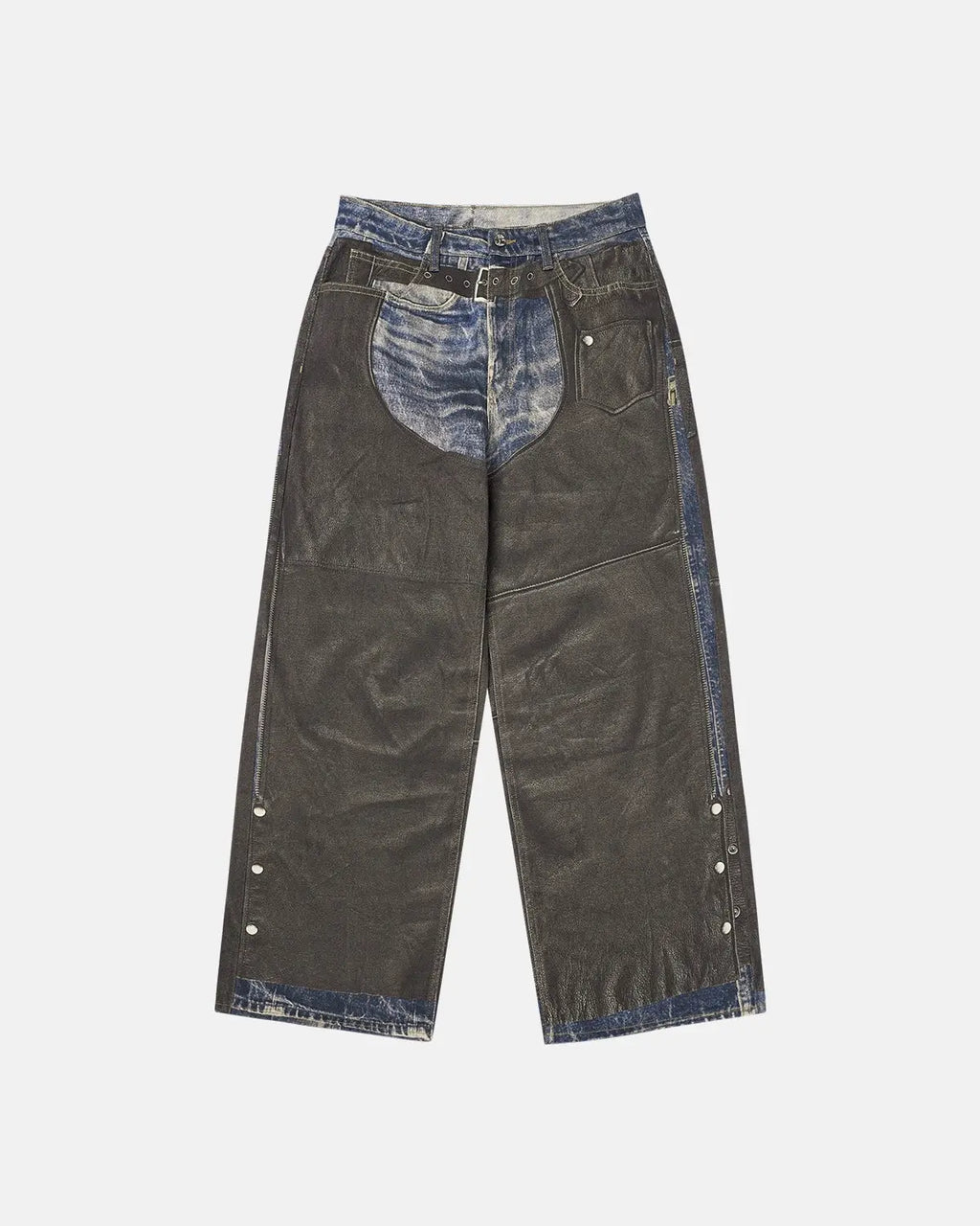 Colorblock Digital Printing Cotton Jeans | Inflation Streetwear