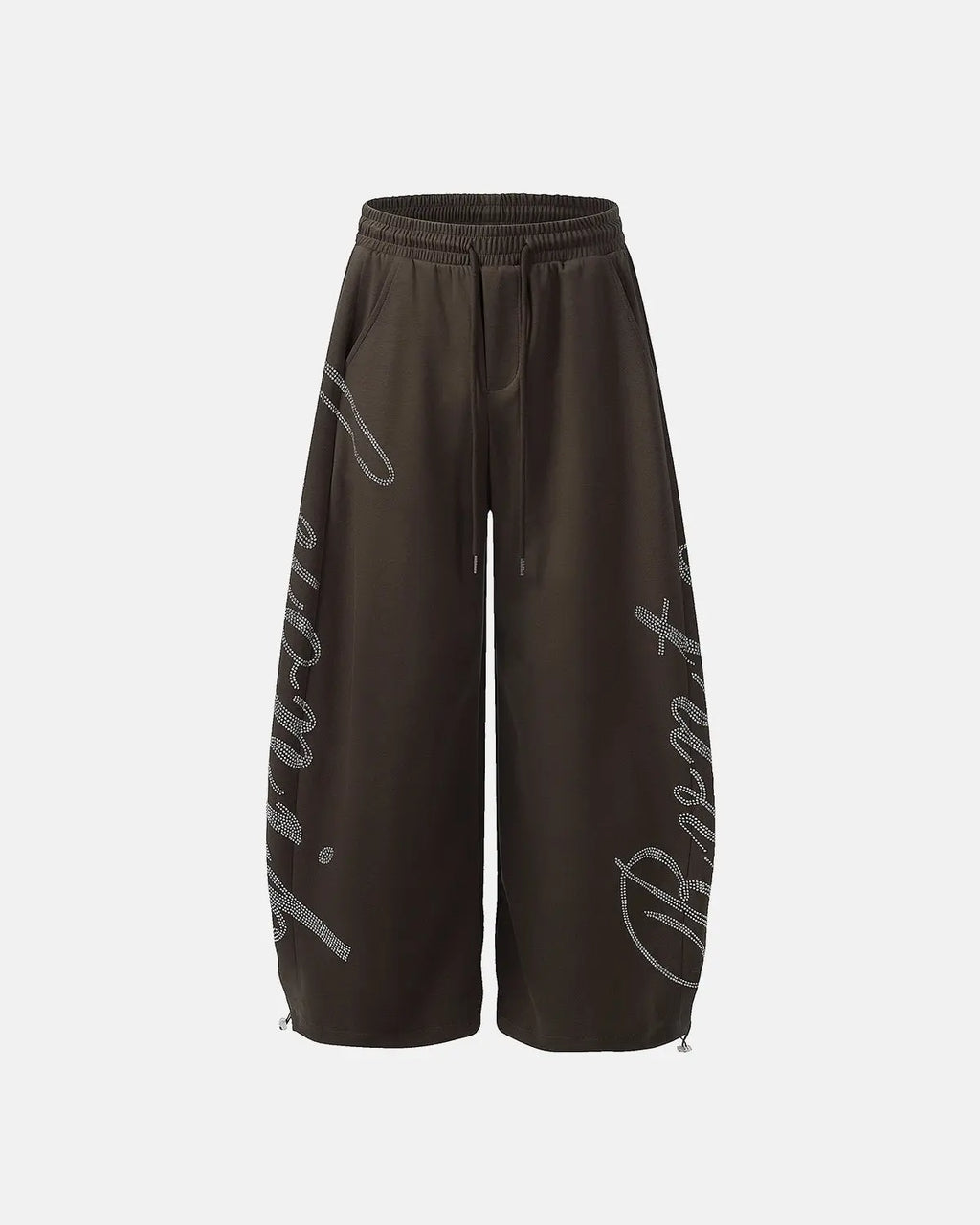 Rhinestone Baggy Joggers | Inflation Streetwear