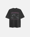 Black Washed Gothic Graphic T-Shirt | Inflation Streetwear