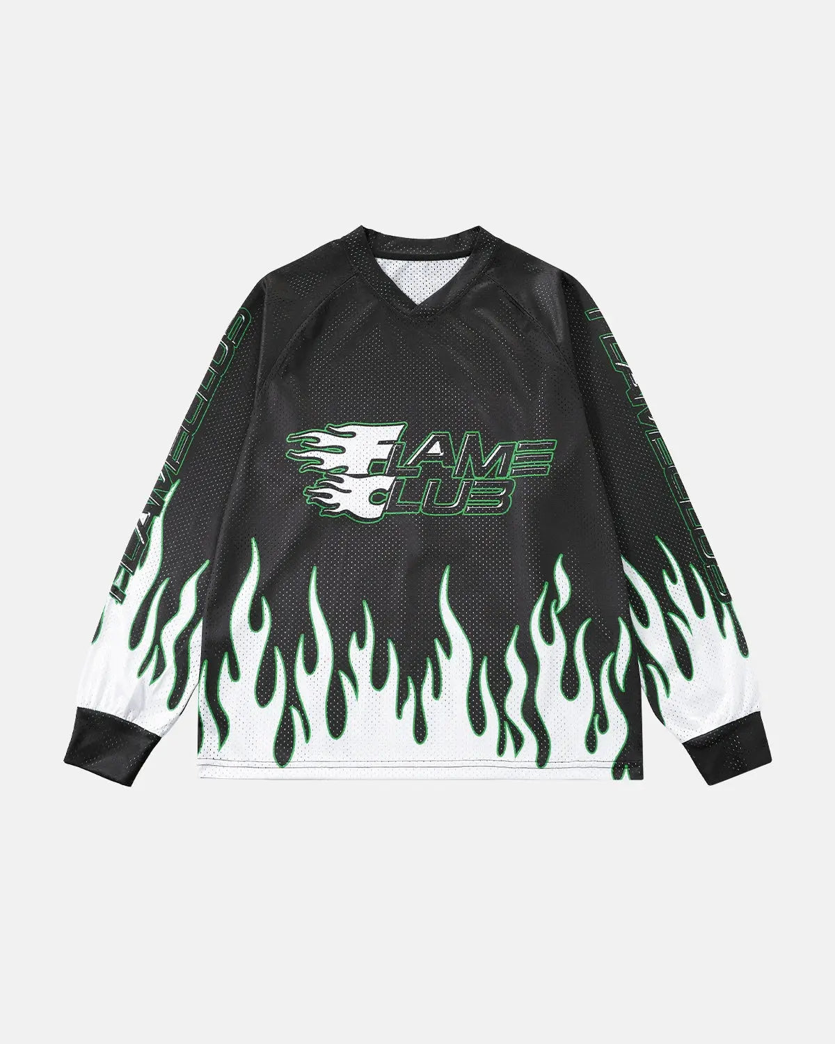 Flame Print Mesh Tees | Inflation Streetwear