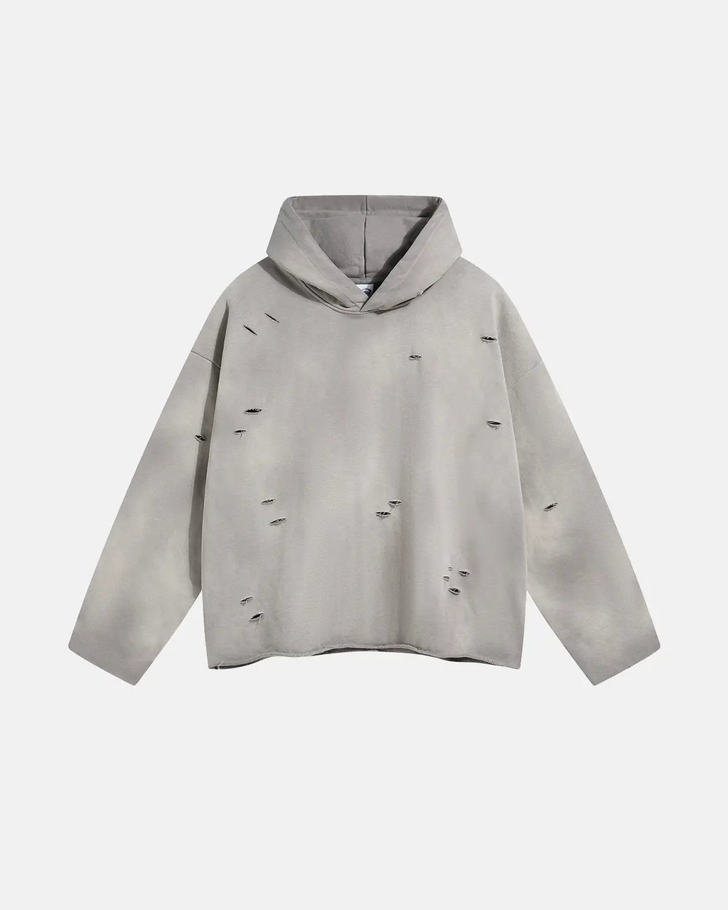 Acid Wash Ripped Boxy Hoodies | Inflation Streetwear