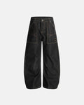 Raw Embroidery Baggy Jeans | Inflation Streetwear