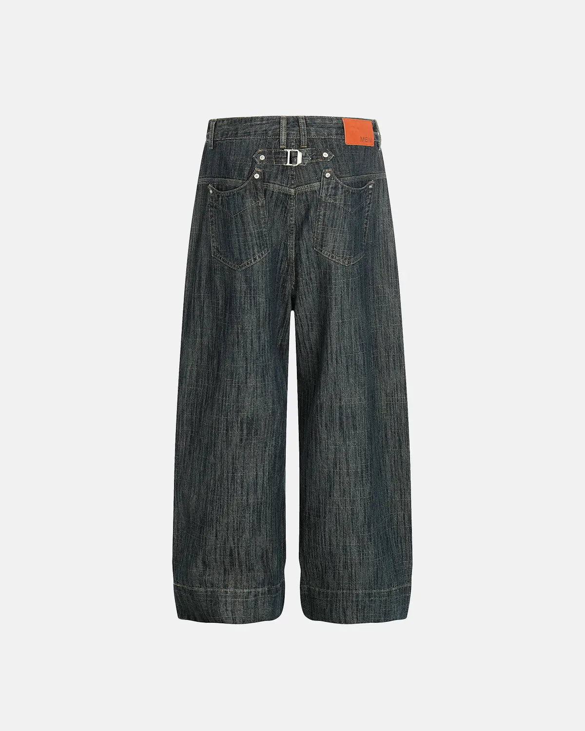Cinch Back Bamboo Weave Jeans | Inflation Streetwear