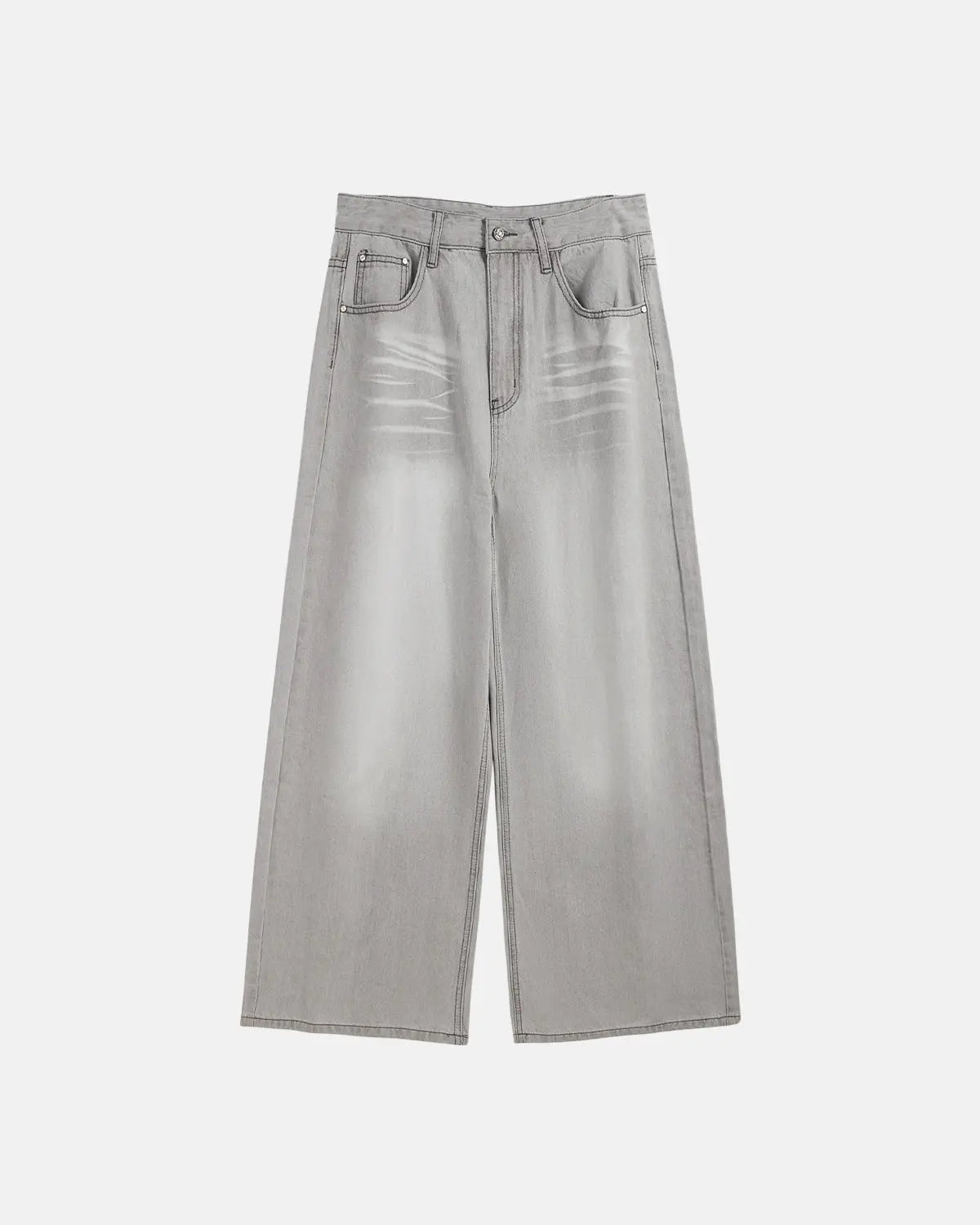 Washed Distressed Baggy Jeans | Inflation Streetwear